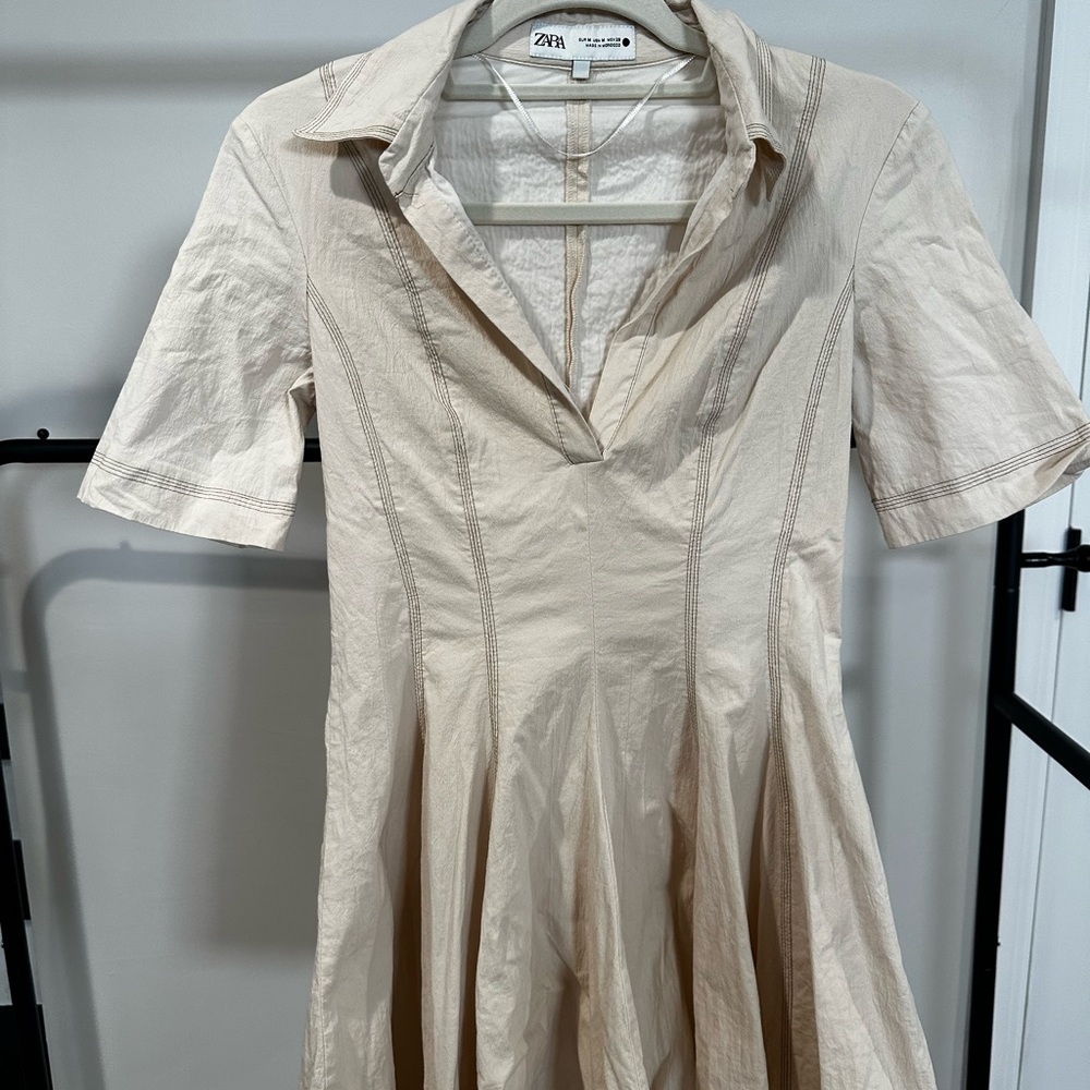Zara Beige Mini Dress